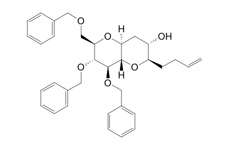 (2R,3S,4aS,6R,7R,8S,8aS)-7,8-bis(benzyloxy)-6-(benzyloxymethyl)-2-(but-3-enyl)octahydropyrano[3,2-b]pyran-3-ol