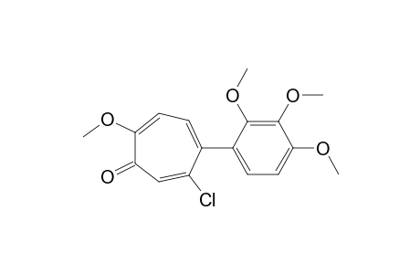 6-chloro-2-methoxy-5-(2',3',4'-trimethoxyphenyl)cyclohepta-2,4,6-trien-1-one