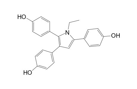 1-Ethyl-2,3,5-tris(4-hydroxyphenyl)-1H-pyrrole