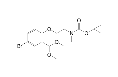 t-butyl 2-(4-bromo-2-(dimethoxymethyl)phenoxy)ethyl(methyl)carbamate