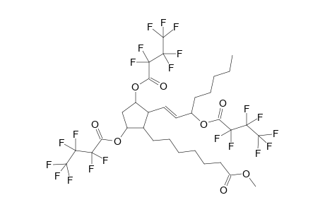 Prost-13-en-1-oic acid, 9,11,15-tris(2,2,3,3,4,4,4-heptafluoro-1-oxobutoxy)-, methyl ester, (9.alpha.,11.alpha.,13E,15S)-