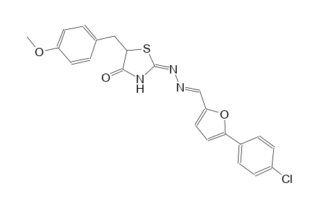 2-furancarboxaldehyde, 5-(4-chlorophenyl)-, [(2E)-5-[(4-methoxyphenyl)methyl]-4-oxothiazolidinylidene]hydrazone