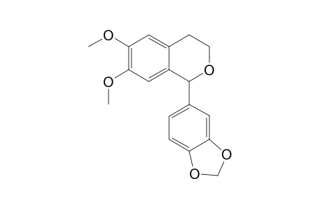 1-(2H-1,3-benzodioxol-5-yl)-6,7-dimethoxy-3,4-dihydro-1H-2-benzopyran