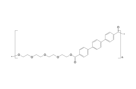 Poly[tetra(oxyethylene)oxycarbonyl-triphenylene carbonyl]