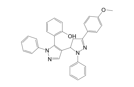 5-{4-[5-(2-Hydroxyphenyl)-1-phenylpyrazolyl]}-3-(4-methoxyphenyl)-1-phenyl-2-pyrazoline