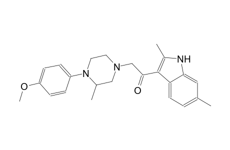 1-(2,6-dimethyl-1H-indol-3-yl)-2-[4-(4-methoxyphenyl)-3-methyl-1-piperazinyl]ethanone