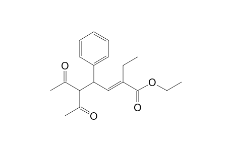 Ethyl (2E)-5-Acetyl-2-ethyl-6-oxo-4-phenylhept-2-enoate