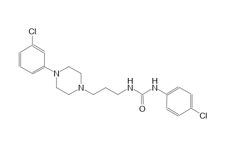 N-(4-chlorophenyl)-N'-{3-[4-(3-chlorophenyl)-1-piperazinyl]propyl}urea