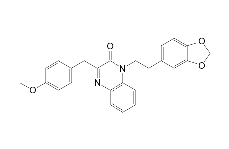 3-(p-methoxybenzyl)-1-[3,4-(methylenedioxy)phenethyl]-2(1H)-quinoxalinone