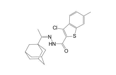 N'-[(Z)-1-(1-adamantyl)ethylidene]-3-chloro-6-methyl-1-benzothiophene-2-carbohydrazide