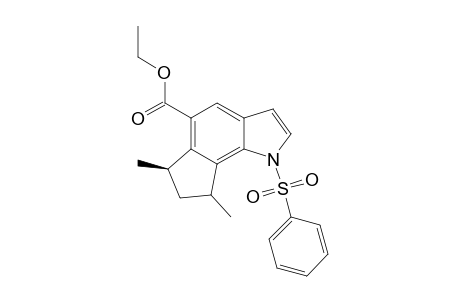 Ethyl (6R,8S/R)6,8-Dimethyl-1-(phenylsulfonyl)-1,6,7,8-tetrahydrocyclopent[g]indole-5-carboxylate