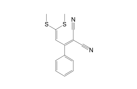 2-CYANO-3-PHENYL-5,5-BIS-(METHYLTHIO)-PENTA-2,4-DIENENITRILE