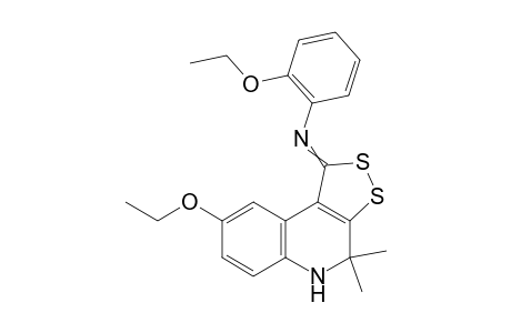 (8-Ethoxy-4,4-dimethyl-4,5-dihydro-1H-[1,2]dithiolo[3,4-c]quinolin-1-ylidene)(2-ethoxyphenyl)amine