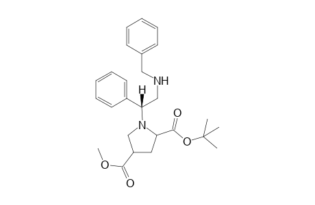 (2R,4S)- and (2R,4R)-1-[(R)-2-Benzylamino-1-phenethyl]-2-tert-butoxycarbonyl-4-methoxycarbonylpyrrolidine