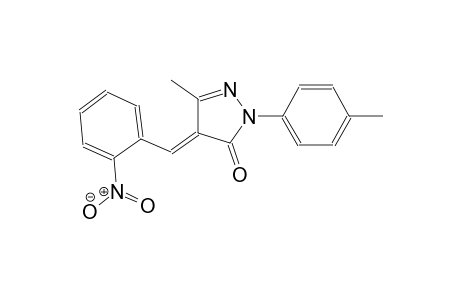 3H-pyrazol-3-one, 2,4-dihydro-5-methyl-2-(4-methylphenyl)-4-[(2-nitrophenyl)methylene]-, (4E)-