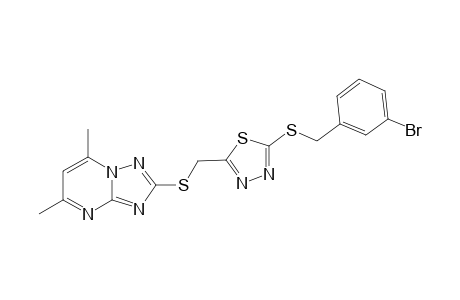 2-(3-Bromobenzylthio)-5-((5,7-dimethyl-[1,2,4]triazolo[1,5-