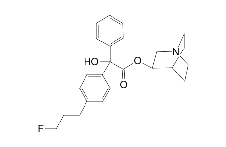 (R)-Azabicyclo[2.2.2]oct-3-yl (S)-.alpha.-Hydroxy-.alpha.-[4-(3-fluoropropyl)phenyl]benzeneacetate ((R,S)-FPrQNB
