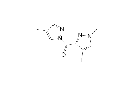 4-iodo-1-methyl-3-[(4-methyl-1H-pyrazol-1-yl)carbonyl]-1H-pyrazole