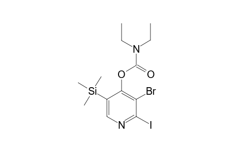 N,N-diethyl-3-bromo-2-iodo-4-pyridyl-5-(trimethylsilyl) O-carbamate