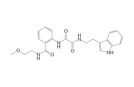 ethanediamide, N~1~-[2-(1H-indol-3-yl)ethyl]-N~2~-[2-[[(2-methoxyethyl)amino]carbonyl]phenyl]-