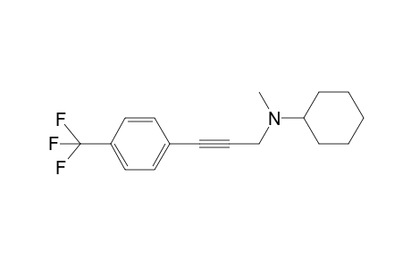 N-methyl-N-(3-(4-(trifluoromethyl)phenyl)prop-2-yn-1-yl)cyclohexanamine