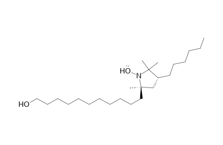 1-Pyrrolidinyloxy, 3-hexyl-5-(11-hydroxyundecyl)-2,2,5-trimethyl-, cis-