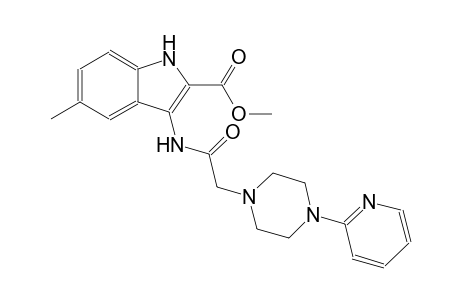 methyl 5-methyl-3-({[4-(2-pyridinyl)-1-piperazinyl]acetyl}amino)-1H-indole-2-carboxylate
