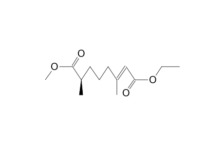 (7S)-7-METHOXYCARBONYL-3-METHYL-2E-OCTENOIC ACID, ETHYL ESTER