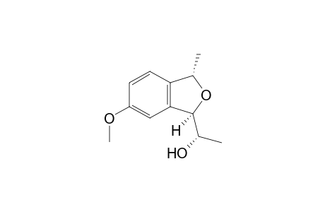 rel-(1R,1'S,3S)-1-(1'-Hydroxyethyl)-6-methoxy-3-methyl-1,3-dihydroisobenzofuran