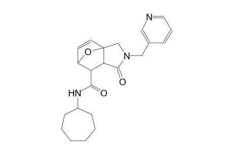 N-cycloheptyl-4-oxo-3-[(pyridin-3-yl)methyl]-10-oxa-3-azatricyclo[5.2.1.0¹,⁵]dec-8-ene-6-carboxamide