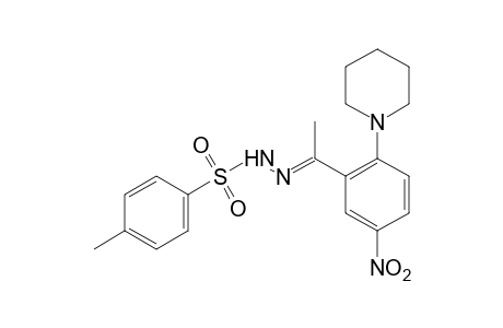 p-toluenesulfonic acid, (alpha-methyl-5-nitro-2-piperidinobenzylidene) hydrazide