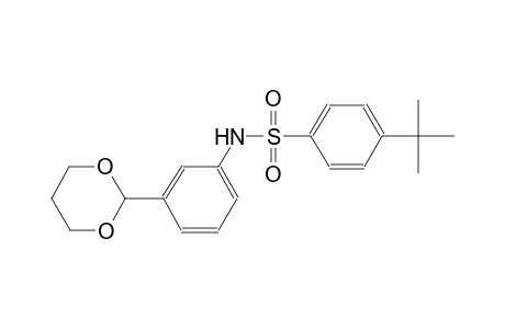 4-tert-butyl-N-[3-(1,3-dioxan-2-yl)phenyl]benzenesulfonamide
