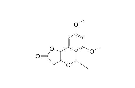 REL-(3AR,5R,9BR)-3,3A,5,9B-TETRAHYDRO-6,8-DIMETHOXY-5-METHYL-2H-FURO-[3,2-C]-[2]-BENZOPYRAN-2-ONE