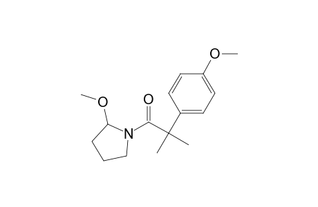 Pyrrolidine, 2-methoxy-1-[2-(4-methoxyphenyl)-2-methyl-1-oxopropyl]-