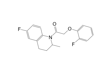 2-(6-fluoro-2-methyl-3,4-dihydro-1(2H)-quinolinyl)-2-oxoethyl 2-fluorophenyl ether