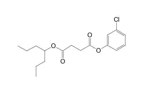 Succinic acid, 3-chlorophenyl 4-heptyl ester