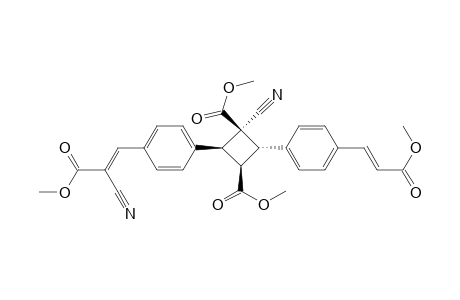 1,3-Cyclobutanedicarboxylic acid, 1-cyano-4-[4-(2-cyano-3-methoxy-3-oxo-1-propenyl)phenyl]-2-[4-(3-methoxy-3-oxo-1-propenyl)phenyl]-, dimethyl ester, [1S-[1.alpha.,2.alpha.(E),3.beta.,4.beta.(E)]]-