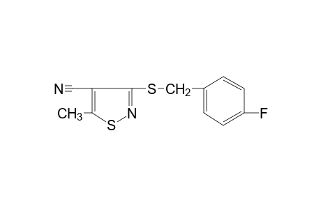 3-[(p-FLUOROBENZYL)THIO]-5-METHYL-4-ISOTHIAZOLECARBONITRILE