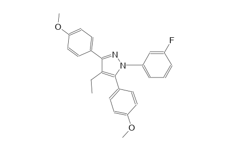 4-ethyl-1-(3-fluorophenyl)-3,5-bis(4-methoxyphenyl)-1H-pyrazole