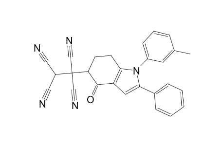 1-[1-(3-Methylphenyl)-4-oxo-2-phenyl-4,5,6,7-tetrahydro-1H-indol-5-yl]-1,1,2,2-ethanetetracarbonitrile
