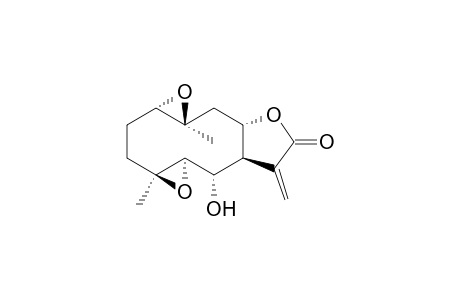 (1aR,2aS,5aS,6S,6aR,7aS,9aS)-6-hydroxy-1a,7a-dimethyl-5-methylenedecahydrobis(oxireno)[2',3':4,5;2'',3'':8,9]cyclodeca[1,2-b]furan-4(1aH)-one