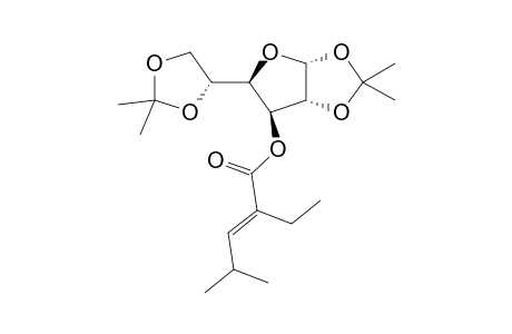 (1,2:5,6-Di-O-Isopropyliden-.alpha.,D-glucofuranose-3-O-yl) 2-ethyl, 4-methyl 2-pentenoate