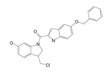 1-CHLOROMETHYL-5-HYDROXY-1,2-DIHYDRO-3-[(5-BENZYLOXY-1H-INDOL-2-YL)-CARBONYL]-INDOLINE