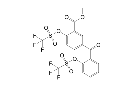 Methyl 2-(Trifluoromethanesulfonyloxy)-5-[2-(trifluoromethanesulfonyloxy)benzoyl]benzoate