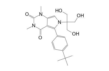 5-(4-tert-butylphenyl)-6-[2-hydroxy-1,1-bis(hydroxymethyl)ethyl]-1,3-dimethyl-1H-pyrrolo[3,4-d]pyrimidine-2,4(3H,6H)-dione