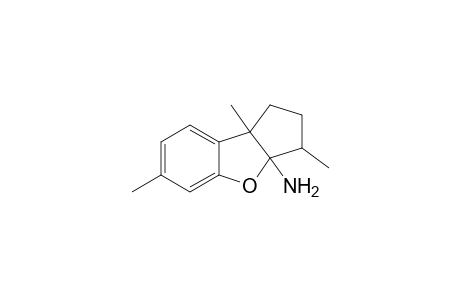 3a-Amino-3,6,8b-trimethyl-2,3,3a.8b-tetrahydro-1H-cyclopenta[b]benzofuran