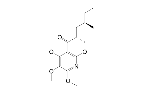 (2'S,4'R)-5,6-DIMETHOXY-4-HYDROXY-2',4'-DIMETHYL-1'-OXOHEPTYL-2-HYDROXYPYRIDINE;ATPENIN-B