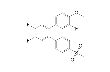 1,2-bis(fluoranyl)-4-(3-fluoranyl-4-methoxy-phenyl)-5-(4-methylsulfonylphenyl)benzene