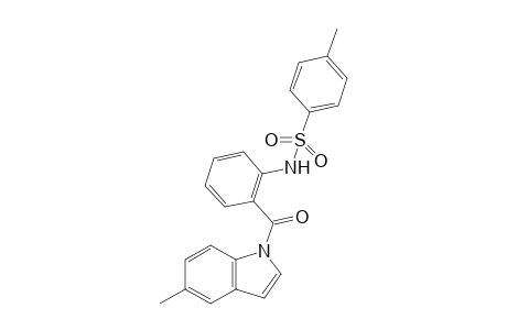 4-Methyl-N-(2-(5-methyl-1H-indole-1-carbonyl)phenyl)benzenesulfonamide