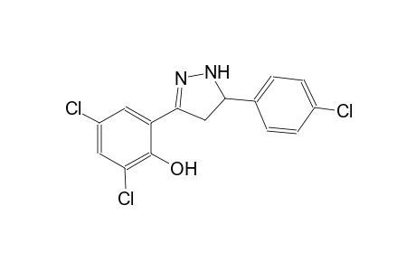 phenol, 2,4-dichloro-6-[5-(4-chlorophenyl)-4,5-dihydro-1H-pyrazol-3-yl]-